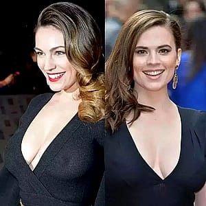 Kelly Brook or Hayley Atwell'