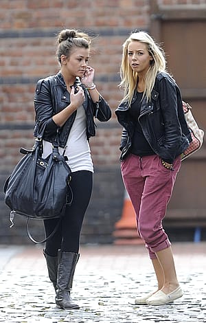 Brooke Vincent & Sacha Parkinson Out in Manchester MAR-21-2011'