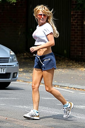 Geri Halliwell, jogging in London - 2/8/11'