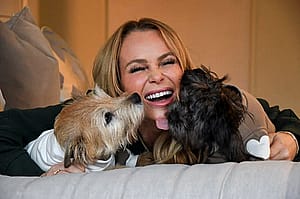 Amanda Holden and her dogs'