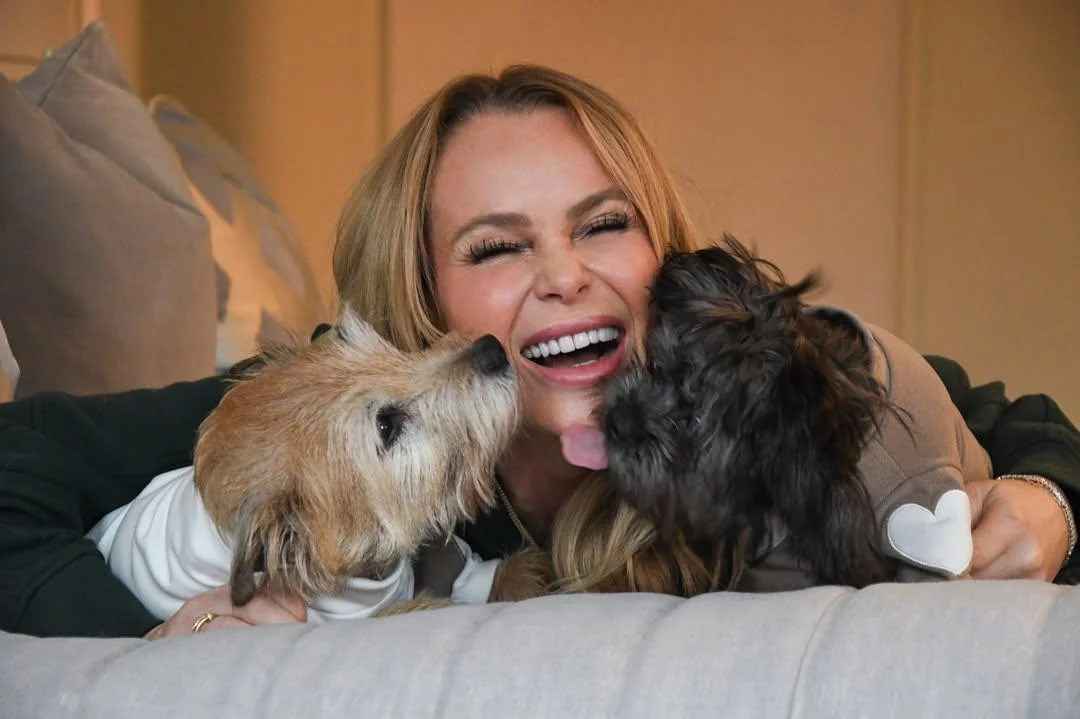 Amanda Holden and her dogs picture 1 of 1