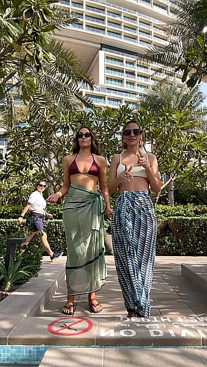Frankie Bridge with Leah Meredith'