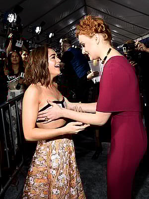 Maisie Williams and Sophie Turner'