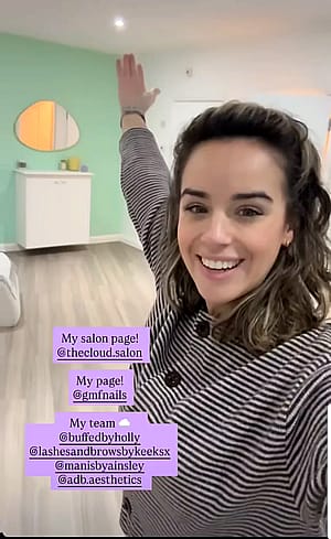 Georgia may foote IG story. (No sound)'