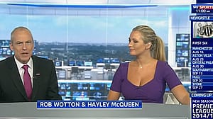 Hayley McQueen presenting on Sky Sports News 🔥'