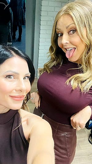 Lucrezia Millarini and Carol Vorderman'