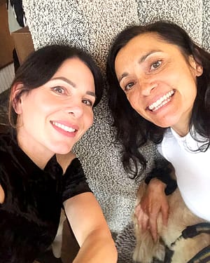 Lucrezia Millarini (ITV Newscaster) and Rebecca Sarker'